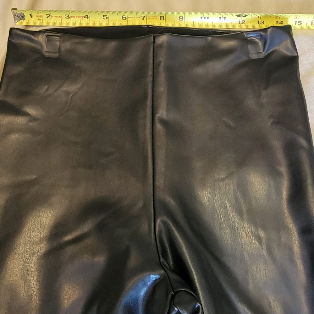 JOIE FAUX LEATHER LEGGINGS - Picture 4 of 9